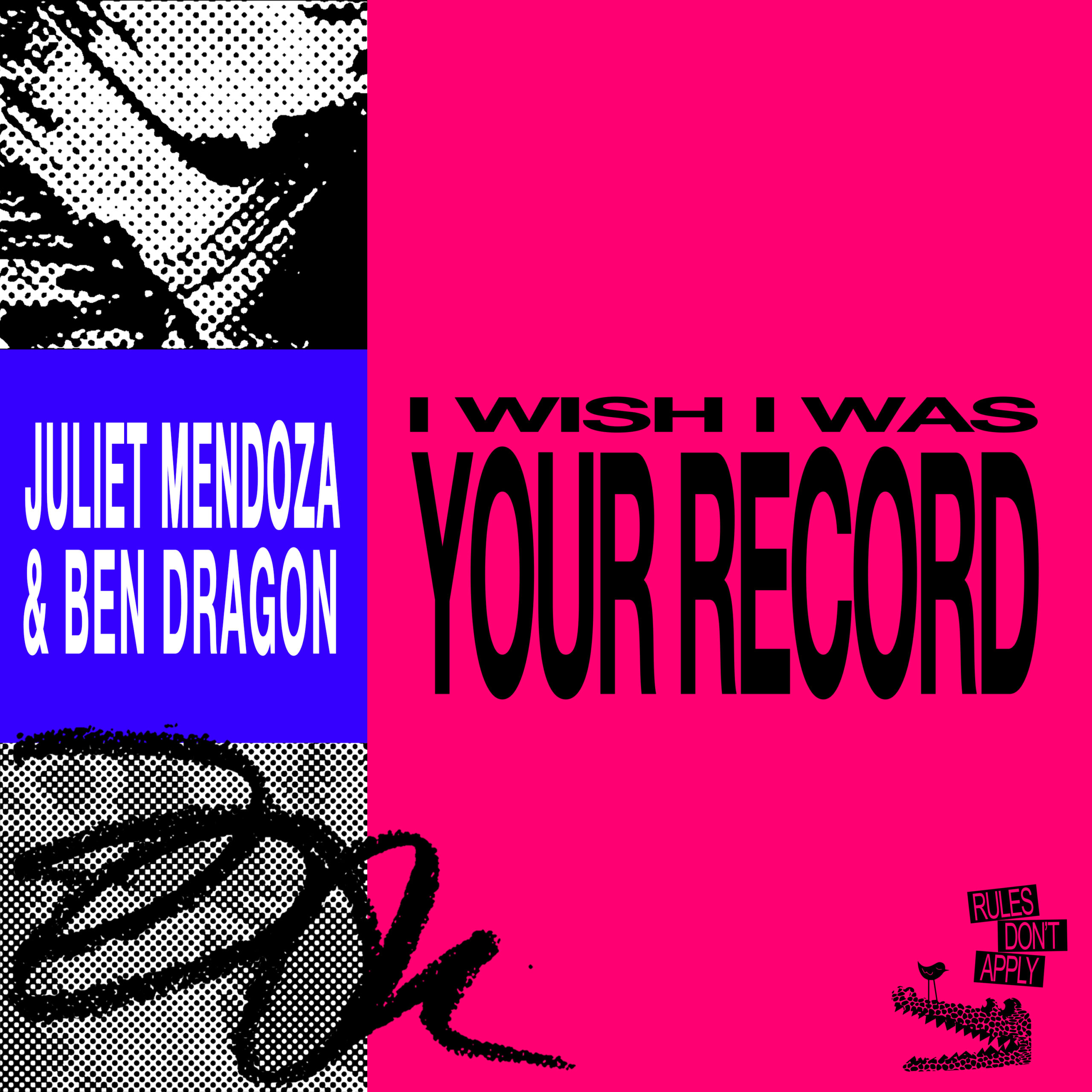 This image is a visual cue for the review of Juliet Mendoza & Ben Dragon - I Wish I Was Your Record